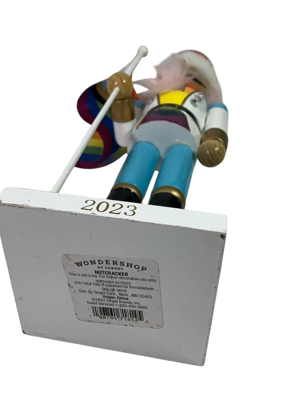 Rainbow Progress Pride Nutcracker Holiday 14” Figurine Wondershop 2023 Rare